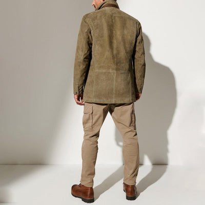 Men's jacket with a vintage and modern design