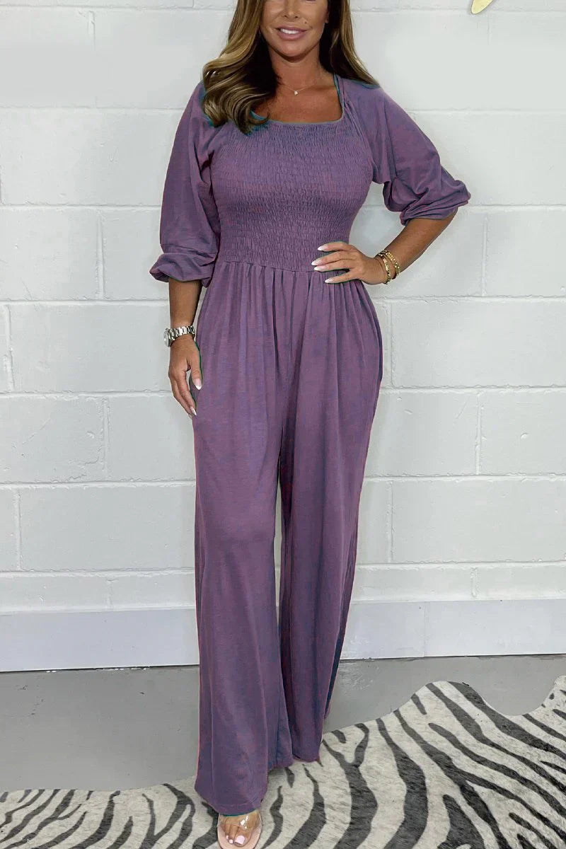 Lara - Plain Casual Jumpsuit