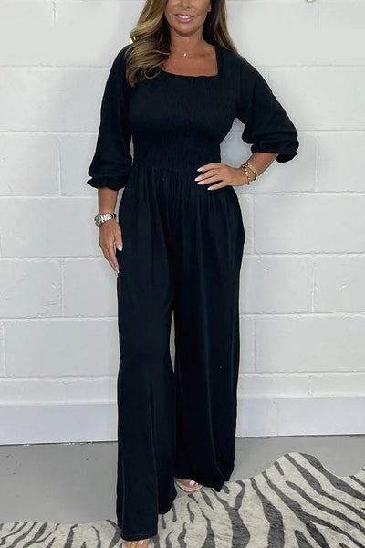 Lara - Plain Casual Jumpsuit