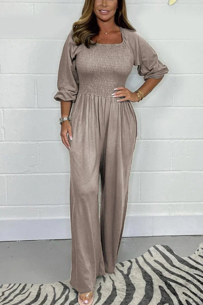 Lara - Plain Casual Jumpsuit