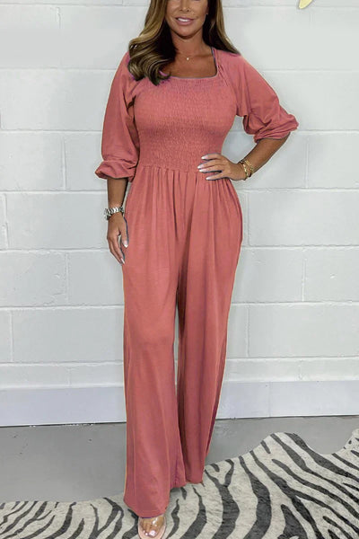 Lara - Plain Casual Jumpsuit
