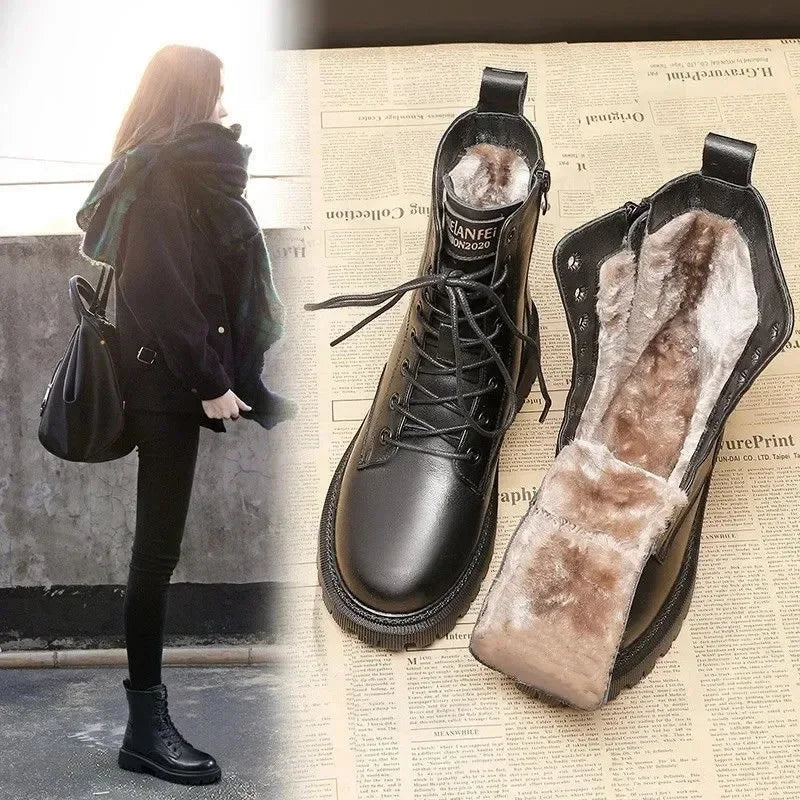 Warm Lined Winter Boots - Stylish Boots for the Cold