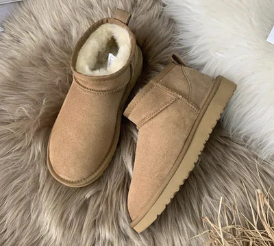 Comfortable and warm ankle boots for everyday use with a modern design