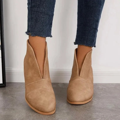 Irina - V-shaped ankle boots