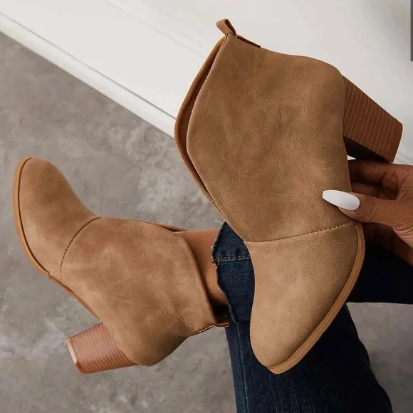 Irina - V-shaped ankle boots