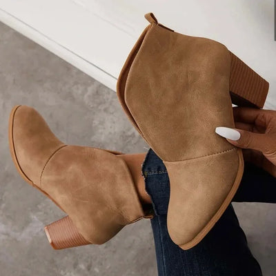 Irina - V-shaped ankle boots