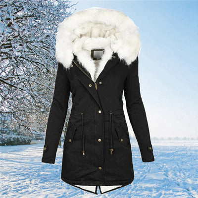 Modern Women's Parka with Hood in Elegant Design