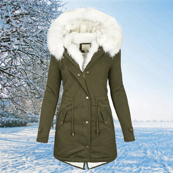 Modern Women's Parka with Hood in Elegant Design