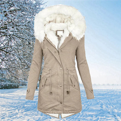 Modern Women's Parka with Hood in Elegant Design
