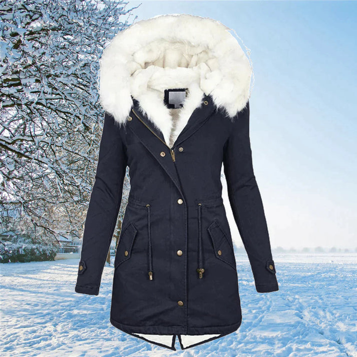 Modern Women's Parka with Hood in Elegant Design