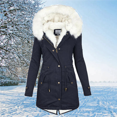 Modern Women's Parka with Hood in Elegant Design