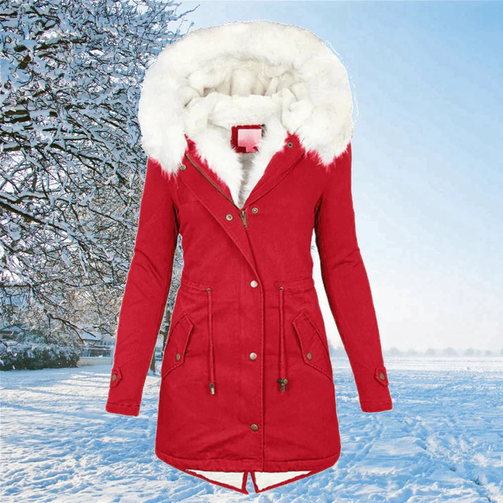 Modern Women's Parka with Hood in Elegant Design