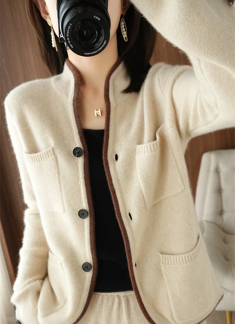 Classic elegance: a sweater for the modern woman