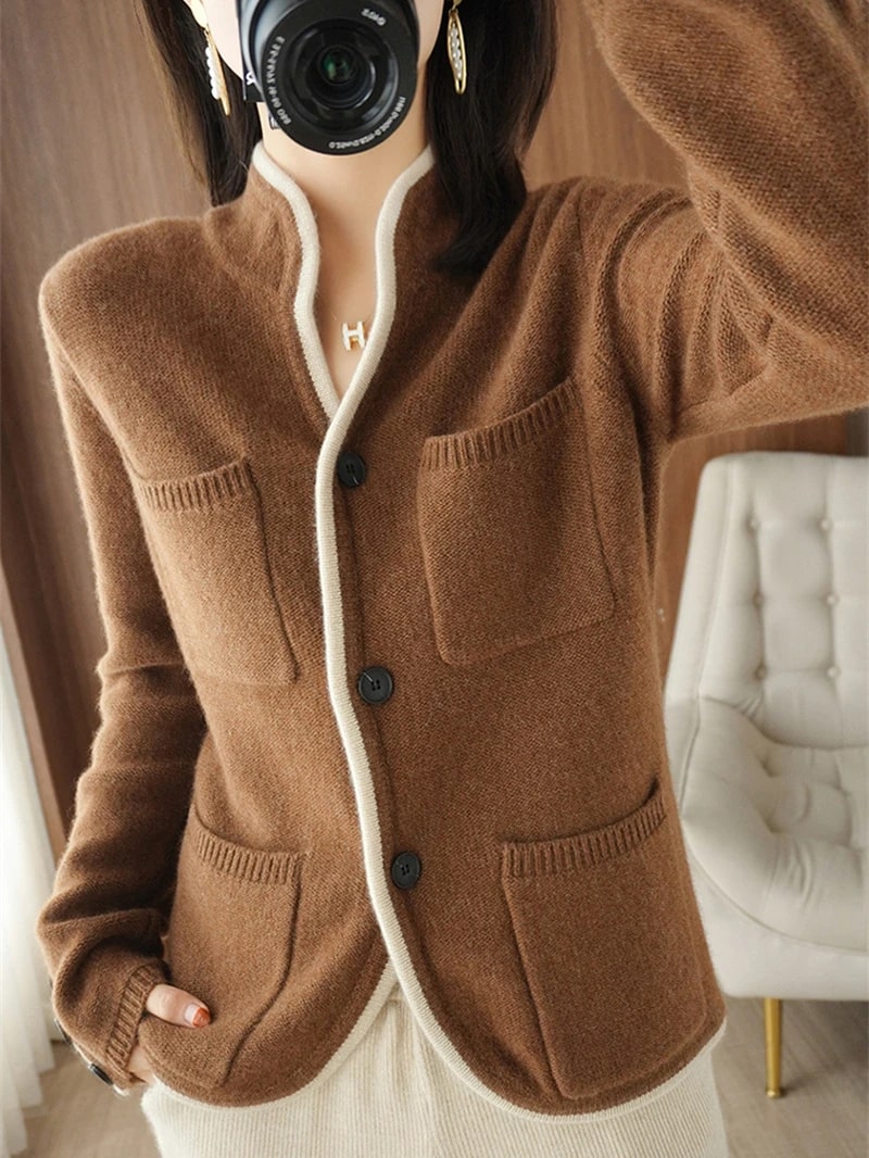 Classic elegance: a sweater for the modern woman