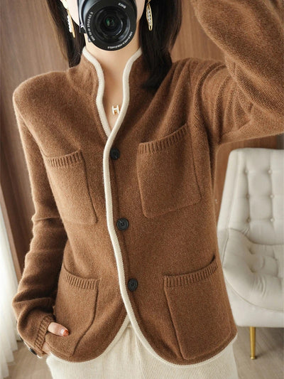 Classic elegance: a sweater for the modern woman