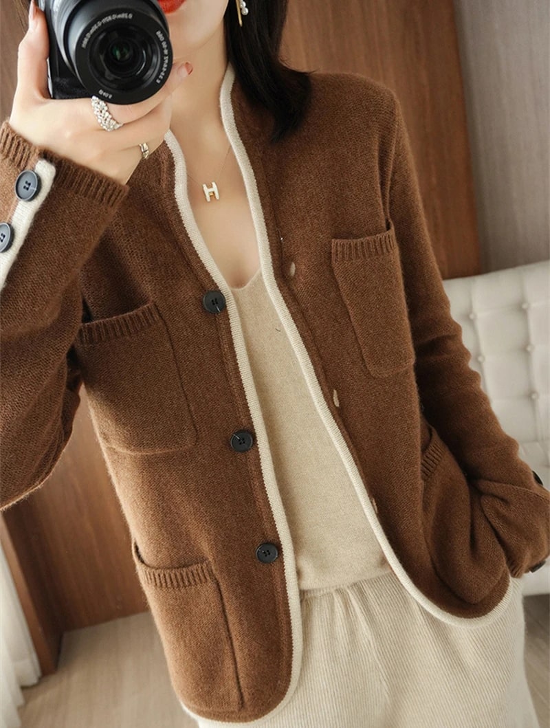 Classic elegance: a sweater for the modern woman