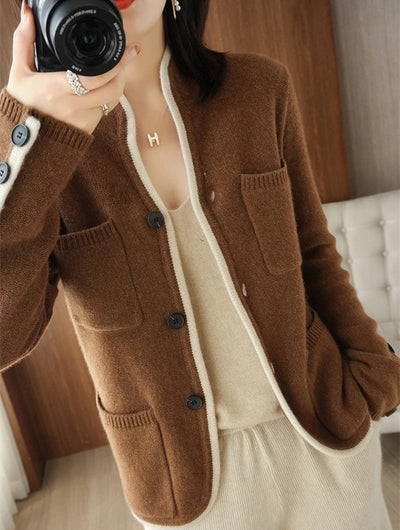Classic elegance: a sweater for the modern woman