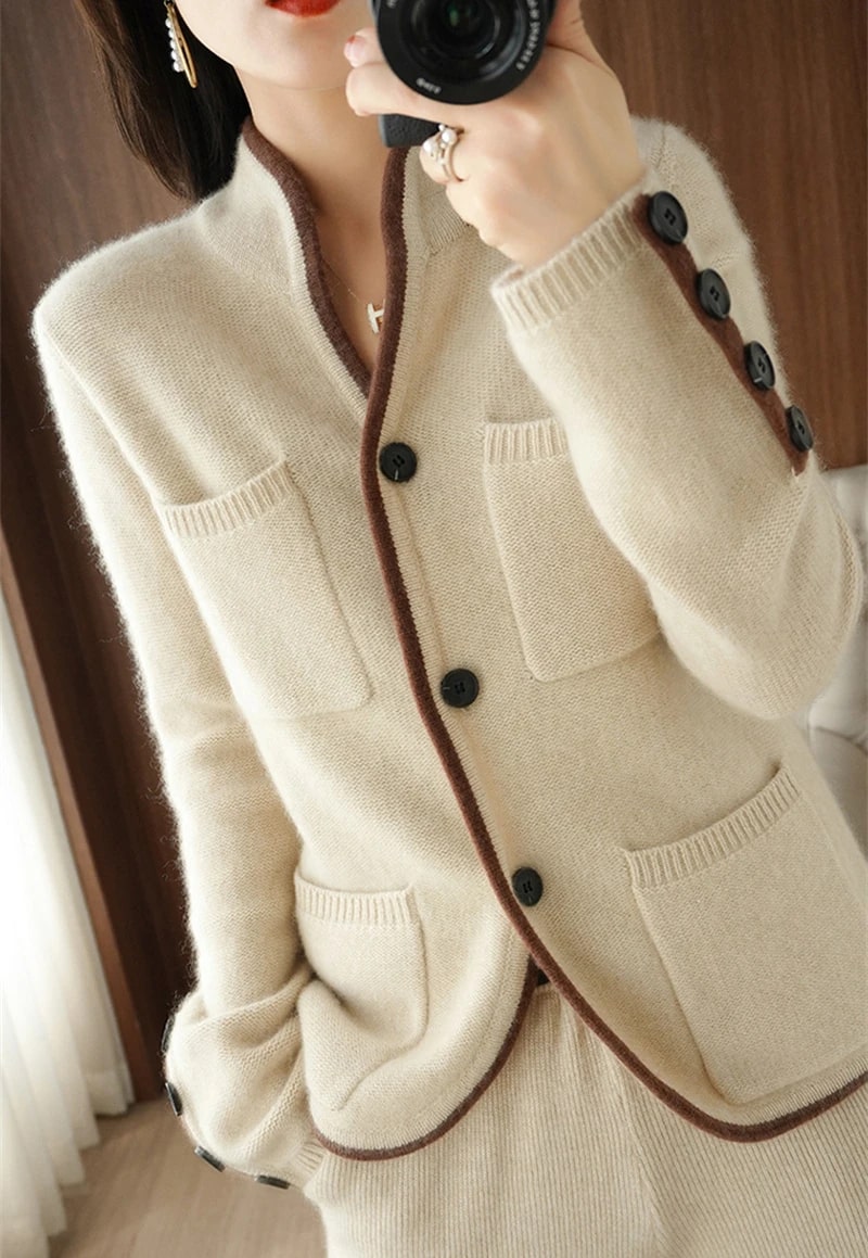 Classic elegance: a sweater for the modern woman