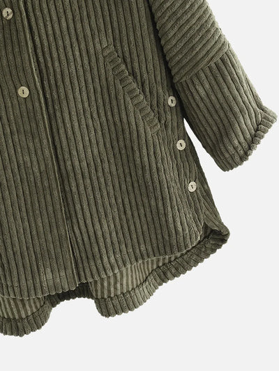 Plus size hooded cardigan with asymmetric hem