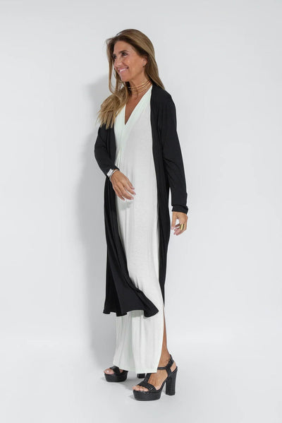 Elegant vest and long dress set for a sophisticated look