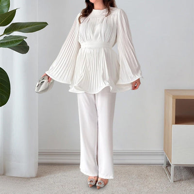 Dora - Elegant Two-Piece Suit with Bell Sleeves