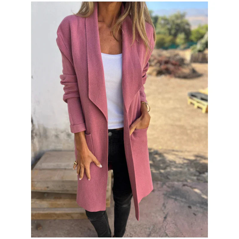 Cardigan with pockets and long sleeves
