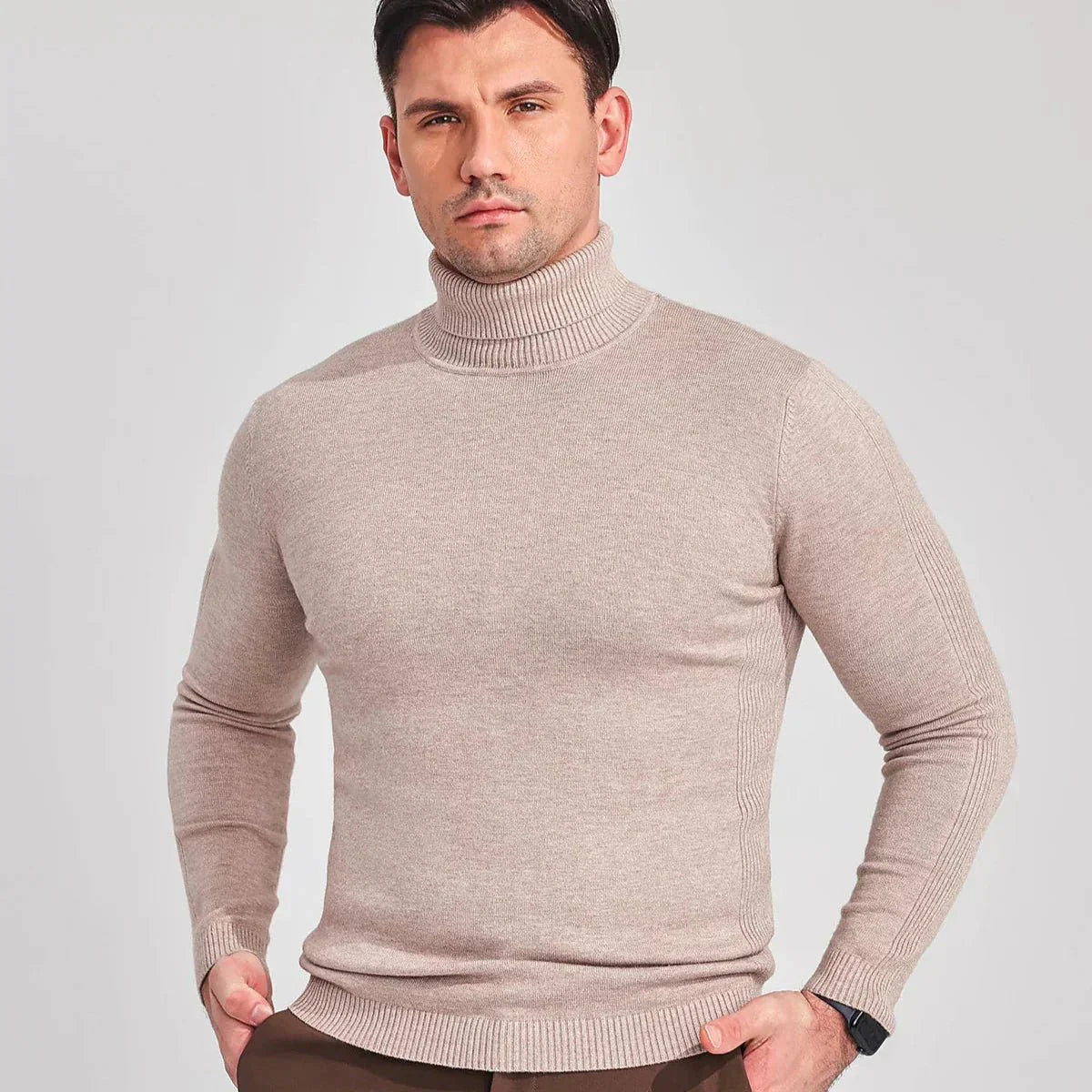 Classic and Elegant Turtleneck Sweater for Men