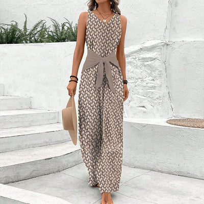 Frida - Sleeveless round neck jumpsuit