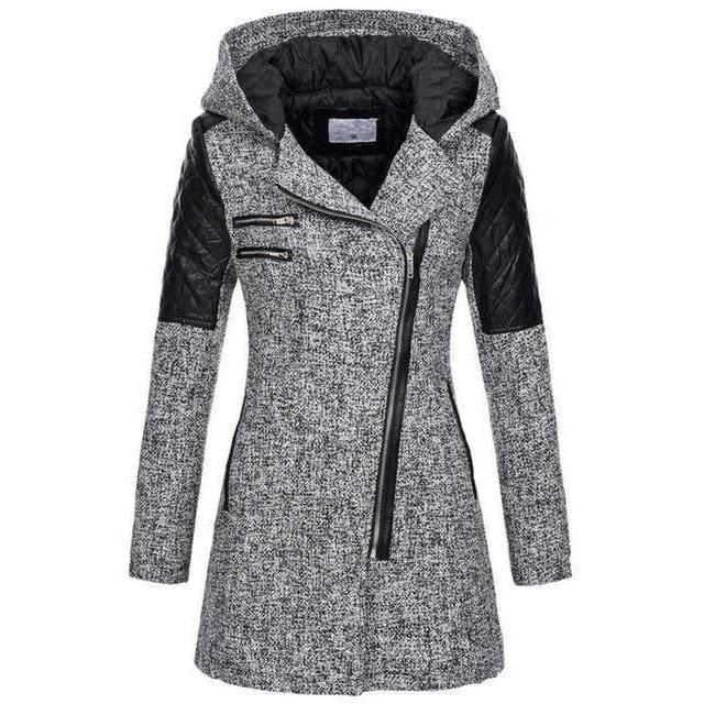 Casual Coat with Patch Design for a Stylish Look