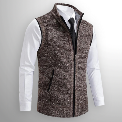 Men's Sleeveless Full Zip Mira Style Vest