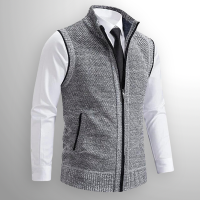 Men's Sleeveless Full Zip Mira Style Vest