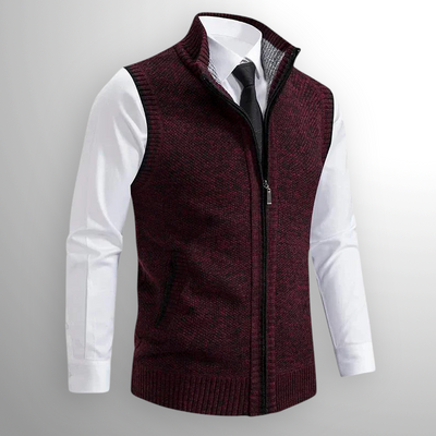 Men's Sleeveless Full Zip Mira Style Vest