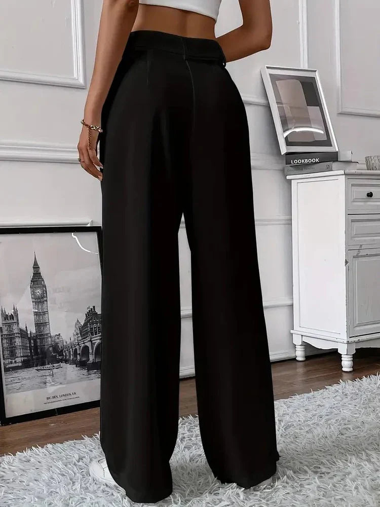 Angela - Tapered Wide Leg Trousers