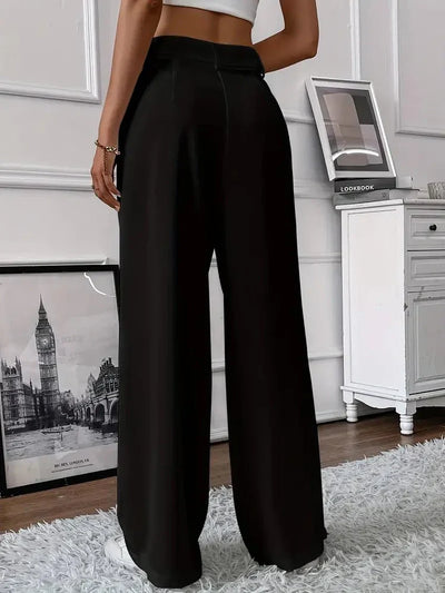 Angela - Tapered Wide Leg Trousers