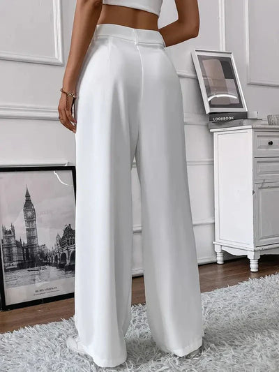 Angela - Tapered Wide Leg Trousers