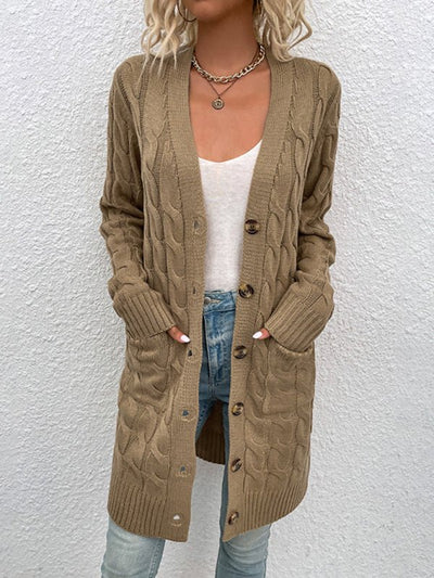 Women's Ribbed Knit Cropped Cardigan with Tie - Ideal Layering Piece