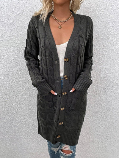 Women's Ribbed Knit Cropped Cardigan with Tie - Ideal Layering Piece