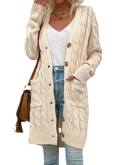 Women's Ribbed Knit Cropped Cardigan with Tie - Ideal Layering Piece